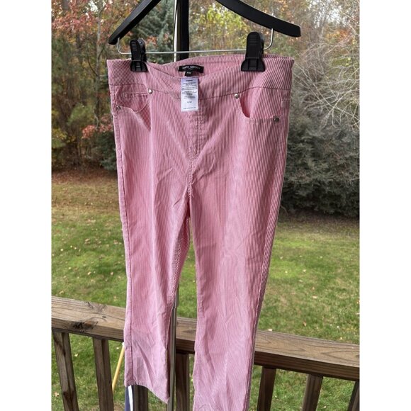 Mario Serrani Italy Comfort Stretch Cuff Capri Pink/White Size Medium Like New - Picture 11 of 16